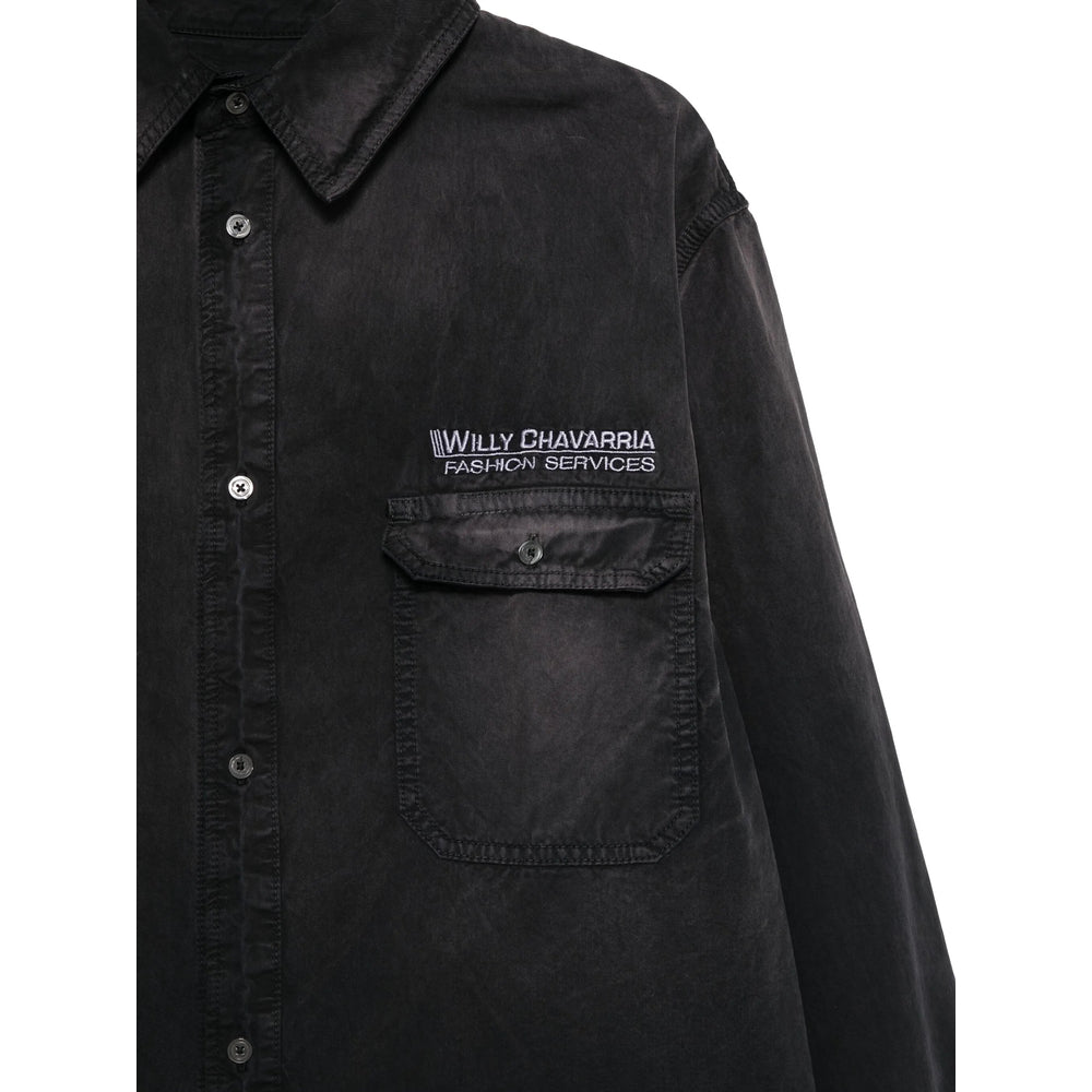 Shirt Willy Chavarria Black Cotton: 100