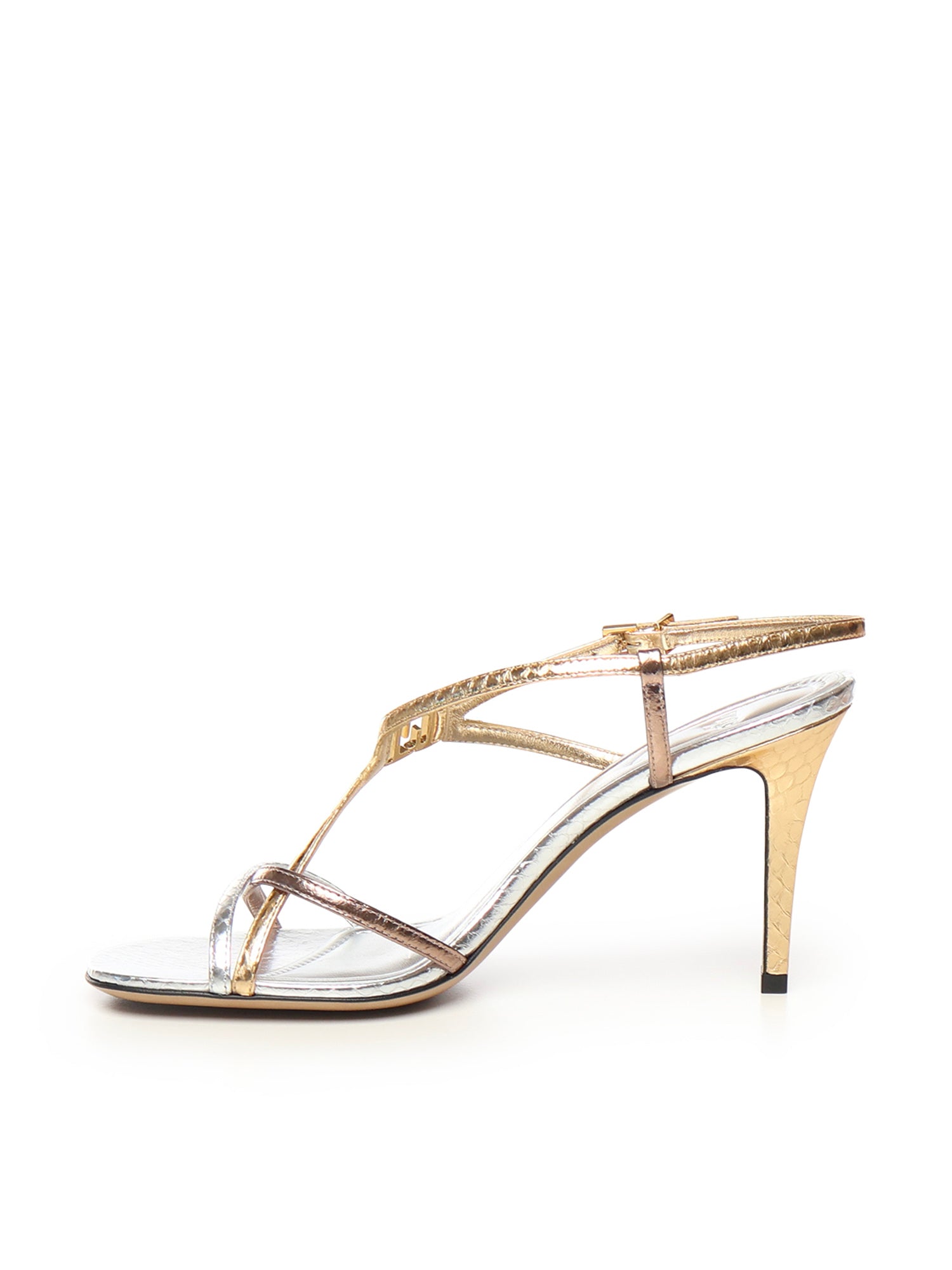 Fendi Sandals Multicolour Ayers Python Skin