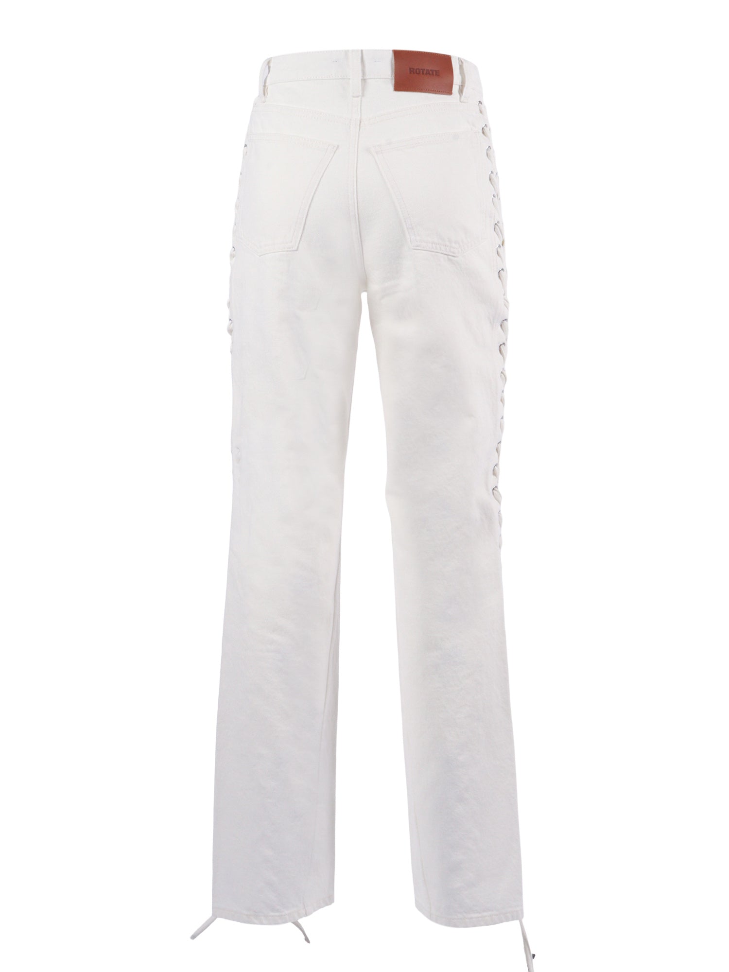 Totama Laced Jeans White Cotton (organic)