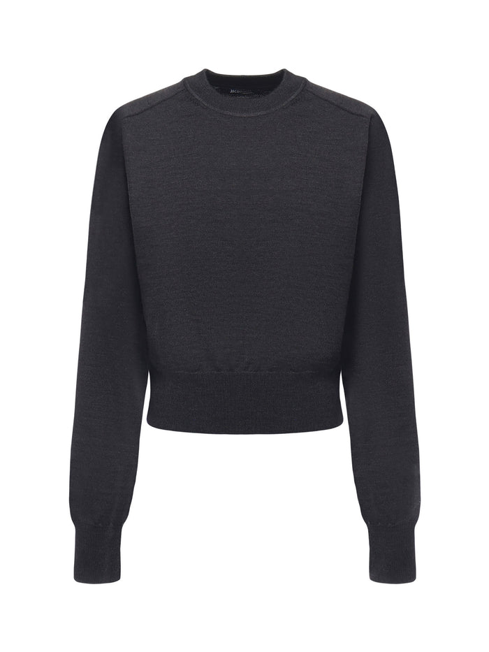 Jacquemus Sweaters Grey Merino Wool