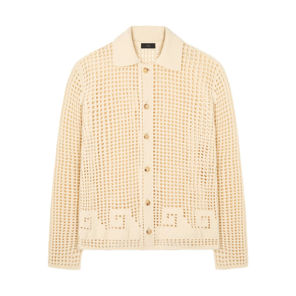 Shirt Sand Beige Openwork Neutrals Cotton: 75