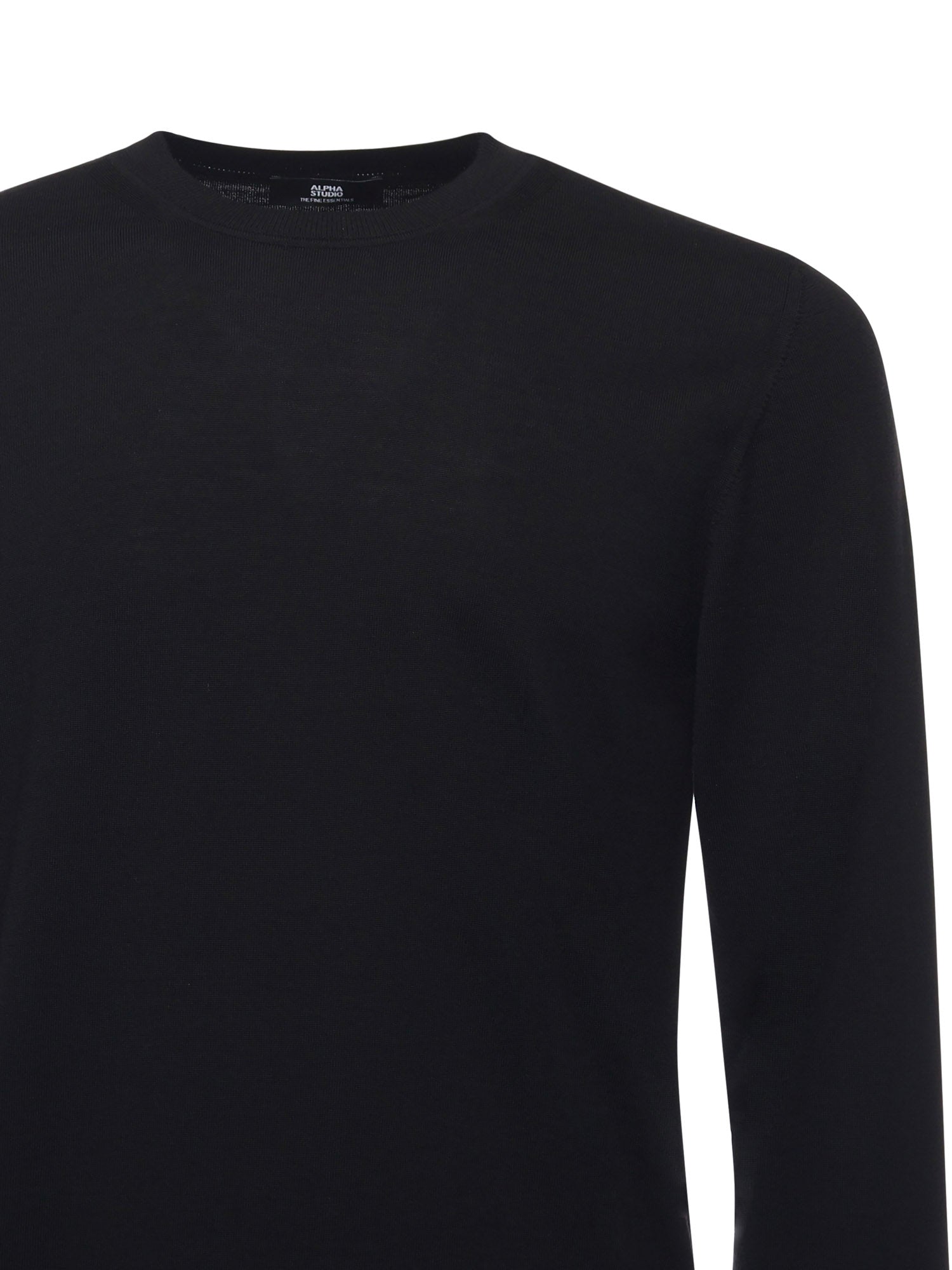 Alpha Studio Sweaters Black Merinos