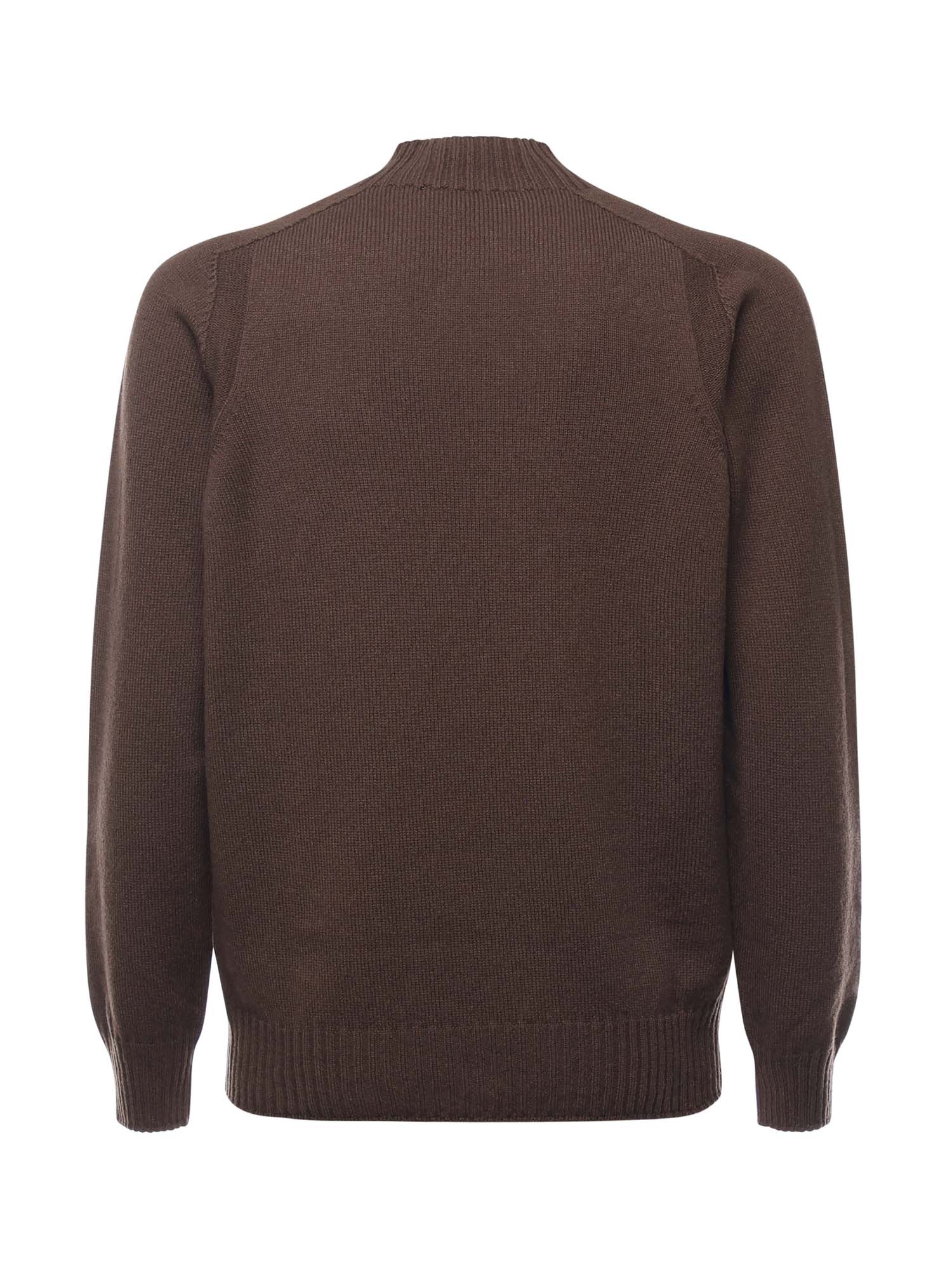 GALIANO Sweaters Brown Virgin Wool