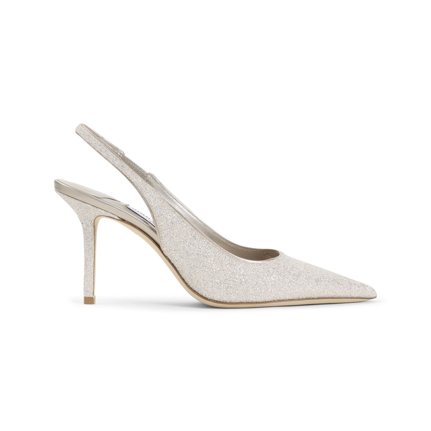 Love85 Caviar Glitter Pumps Nude & Neutrals Leather Shoe