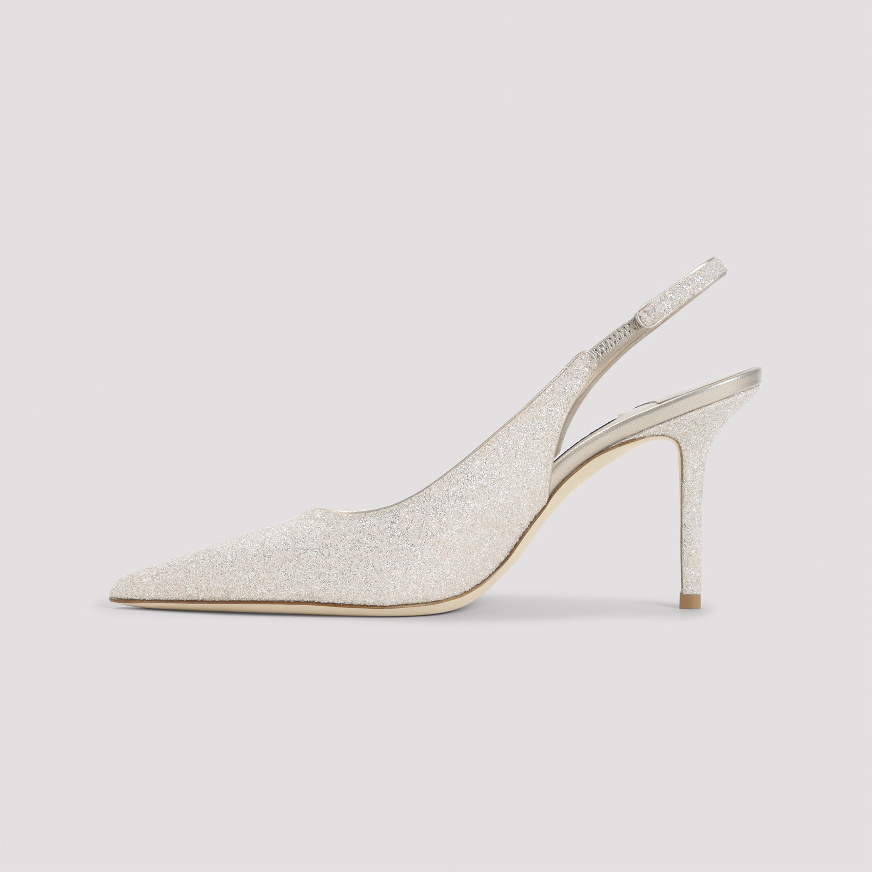 Love85 Caviar Glitter Pumps Nude & Neutrals Leather Shoe
