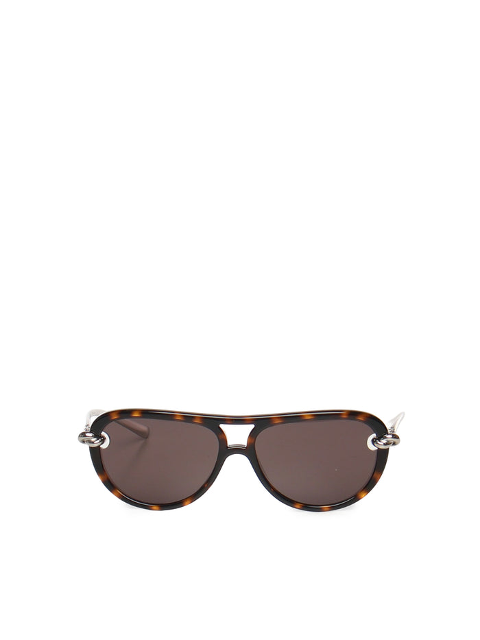 Bottega Veneta Sunglasses Havana Silver Grey Polyamide/metal