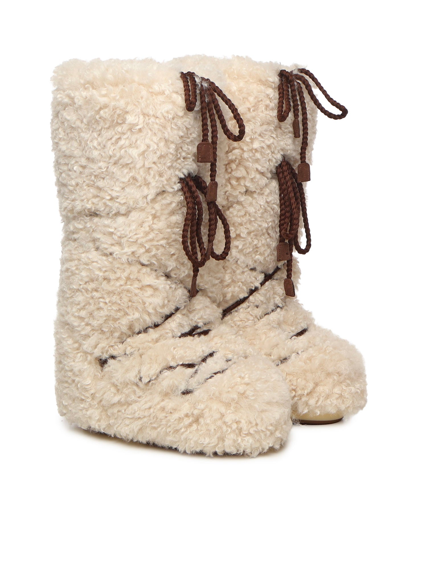 Moon Boot Beige Polyester