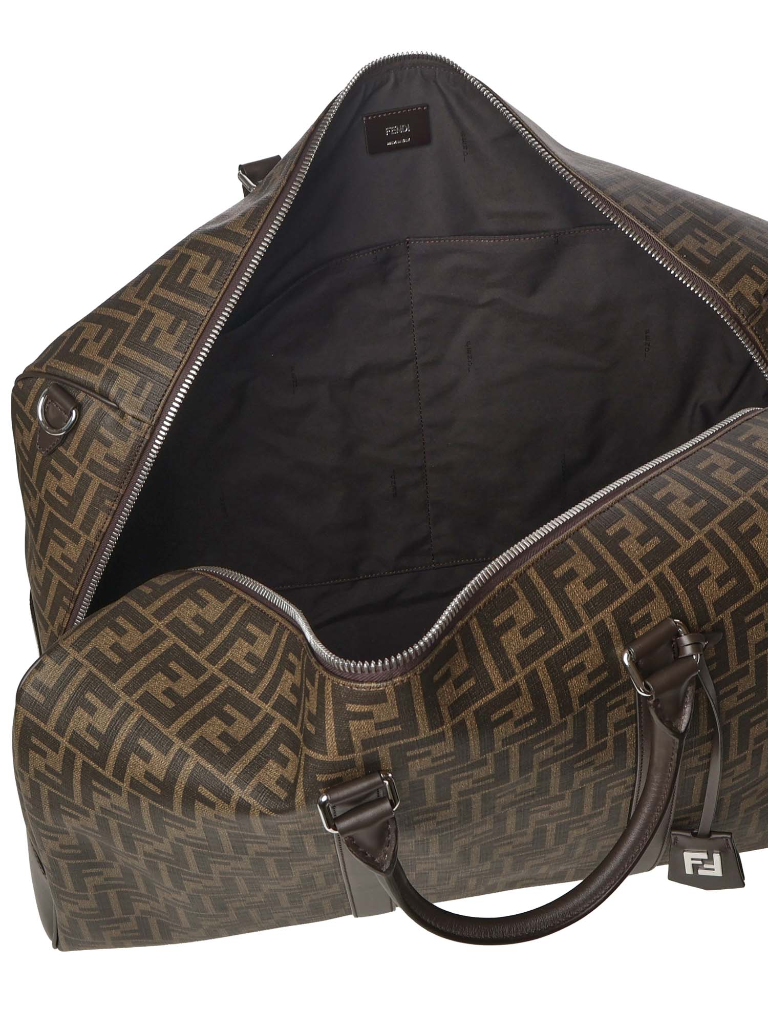 Fendi Suitcases Brown Polyurethane