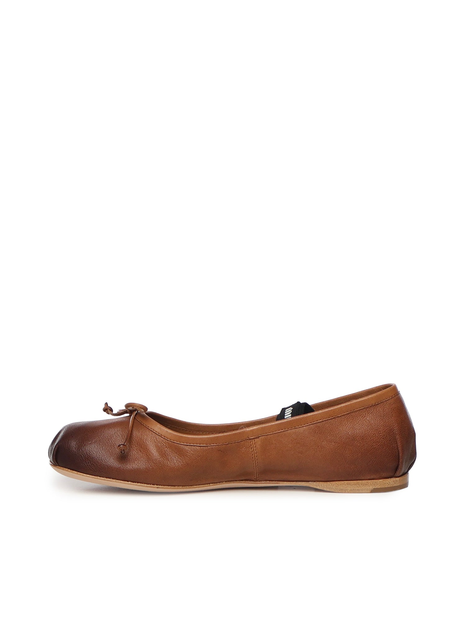Miu Flat shoes Brown Lambskin