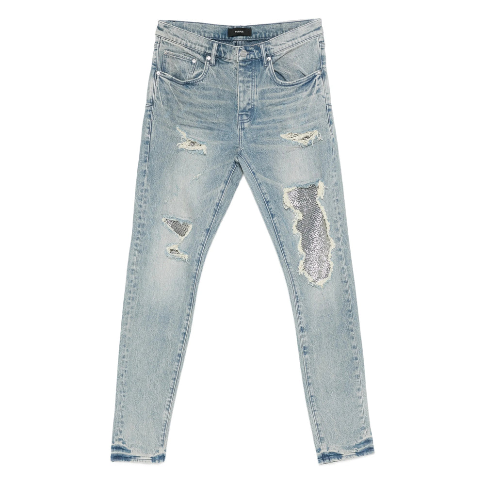 Jeans Purple Brand Blue Cotton: 100