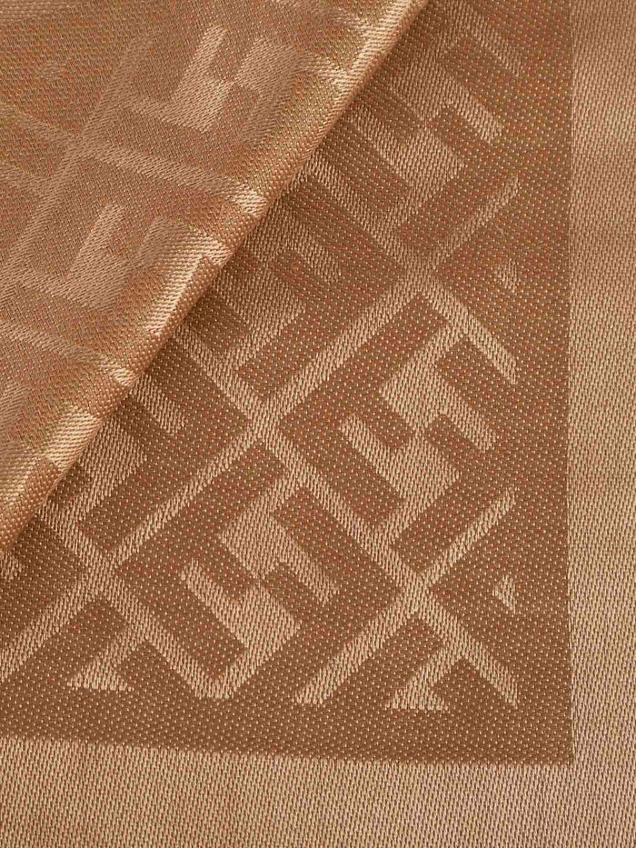 Fendi Scarfs Brown Silk/wool