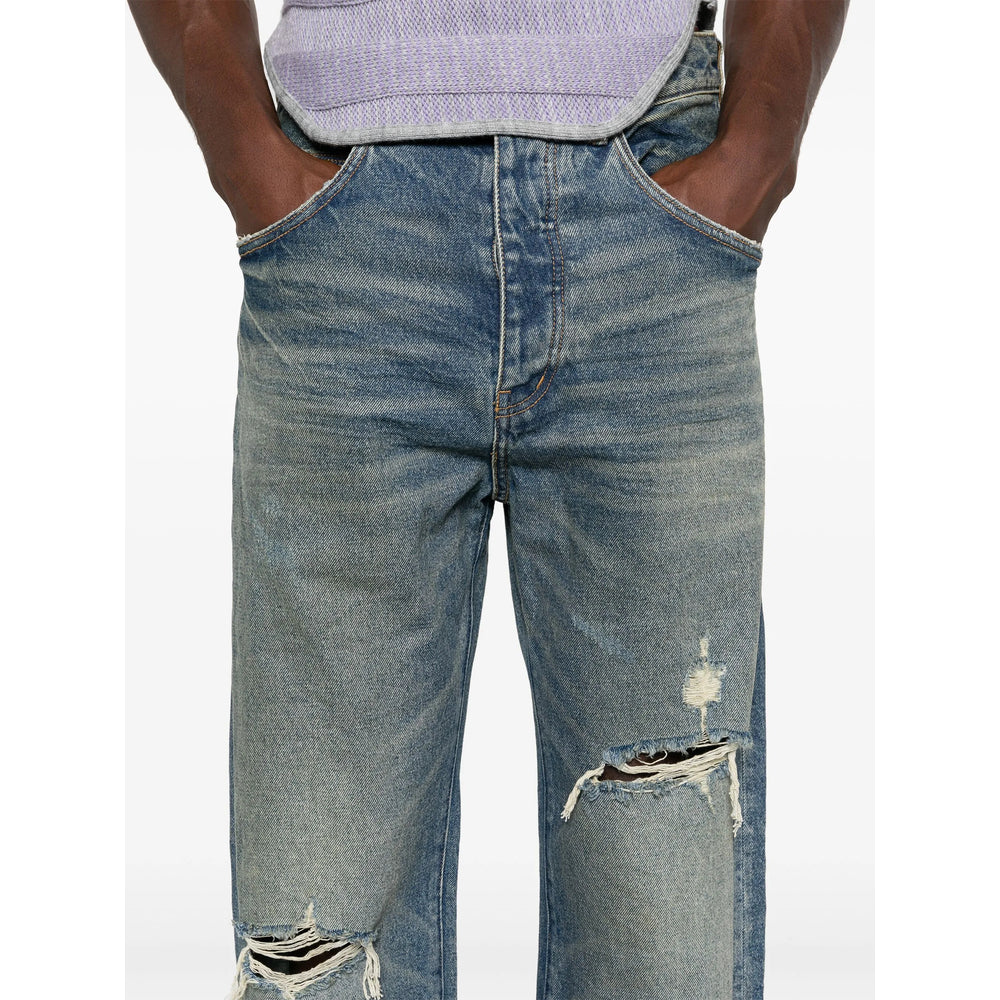 Jeans Purple Brand Blue Cotton: 100