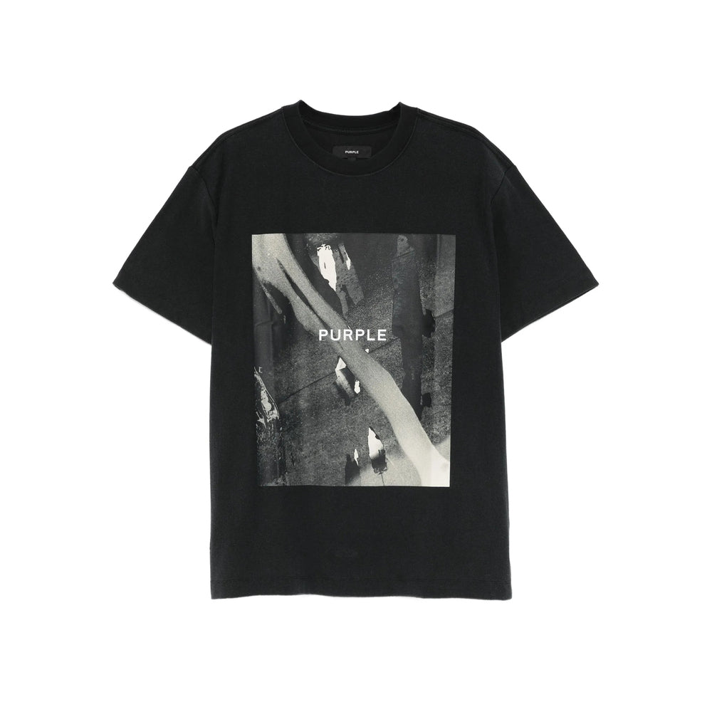 T-Shirt Purple Brand Black Cotton: 100. T-shirts