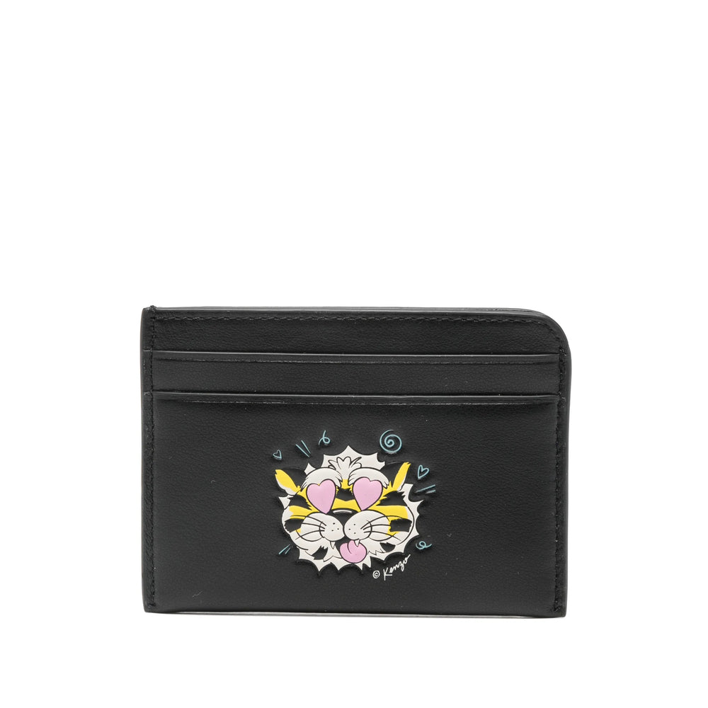 Small Leather Goods Kenzo Black Calf Leather: 100