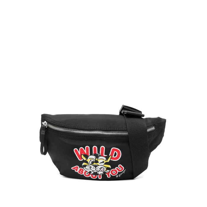 Bum Bag Kenzo Black Lining Cotton: 100