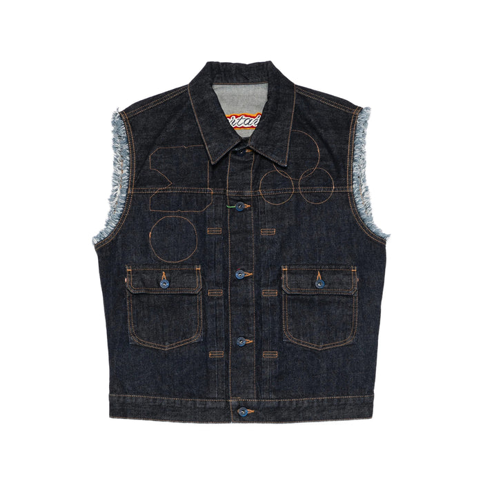 Outwear Waistcoat Kenzo Blue Cotton: 100. Waistcoats