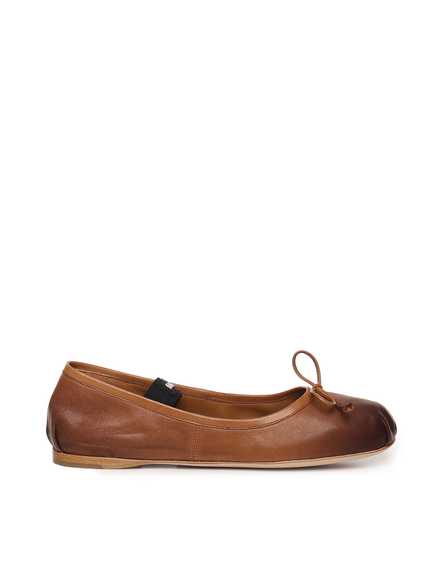 Miu Flat shoes Brown Lambskin