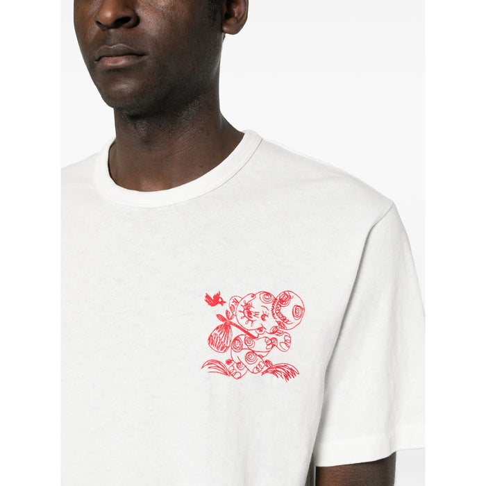 T-Shirt Kenzo White/red Cotton: 100. T-shirts
