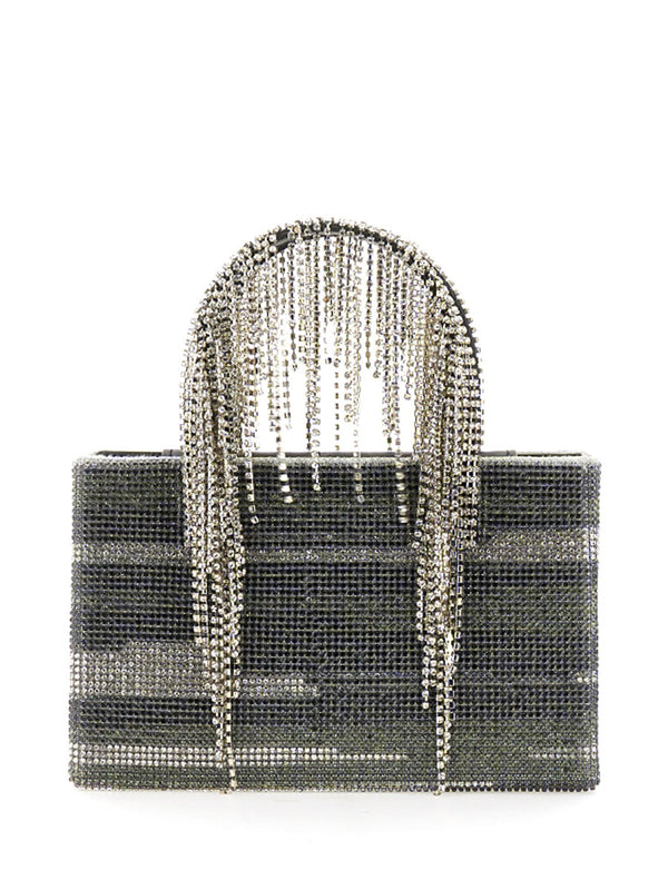 Bag With Crystals Multicolour Polyester Handbags