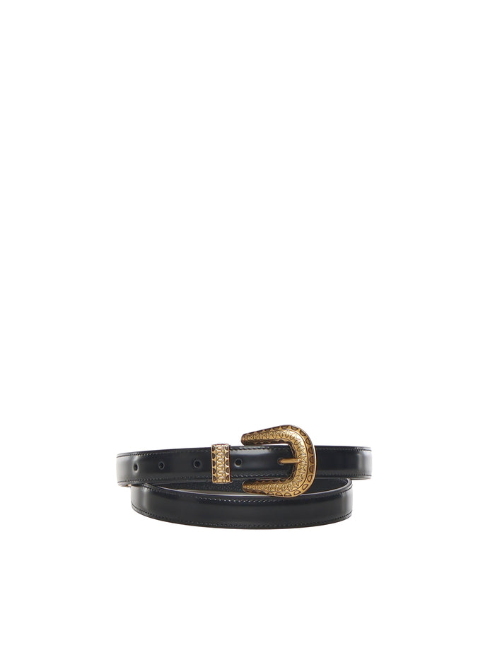 Valentino Garavani Belts Black Calfskin