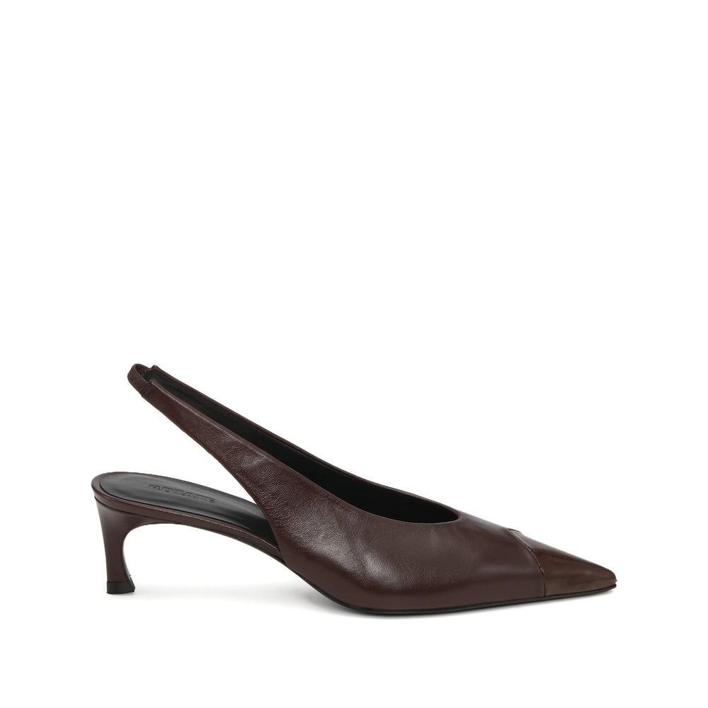 Shoes Rotate Brown Calf Leather: 100