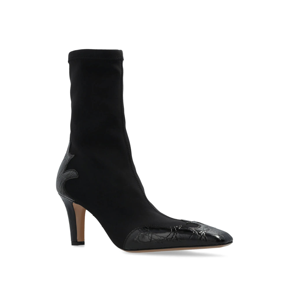 Shoes Paris Texas Black Leather: 100