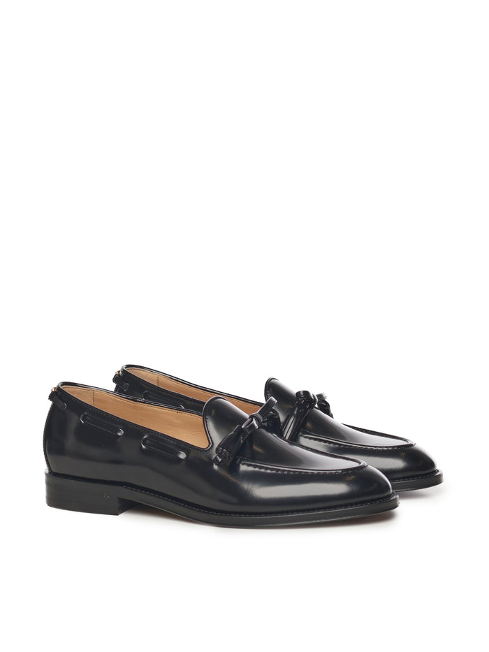 Valentino Garavani Flat Shoes Black Calfskin