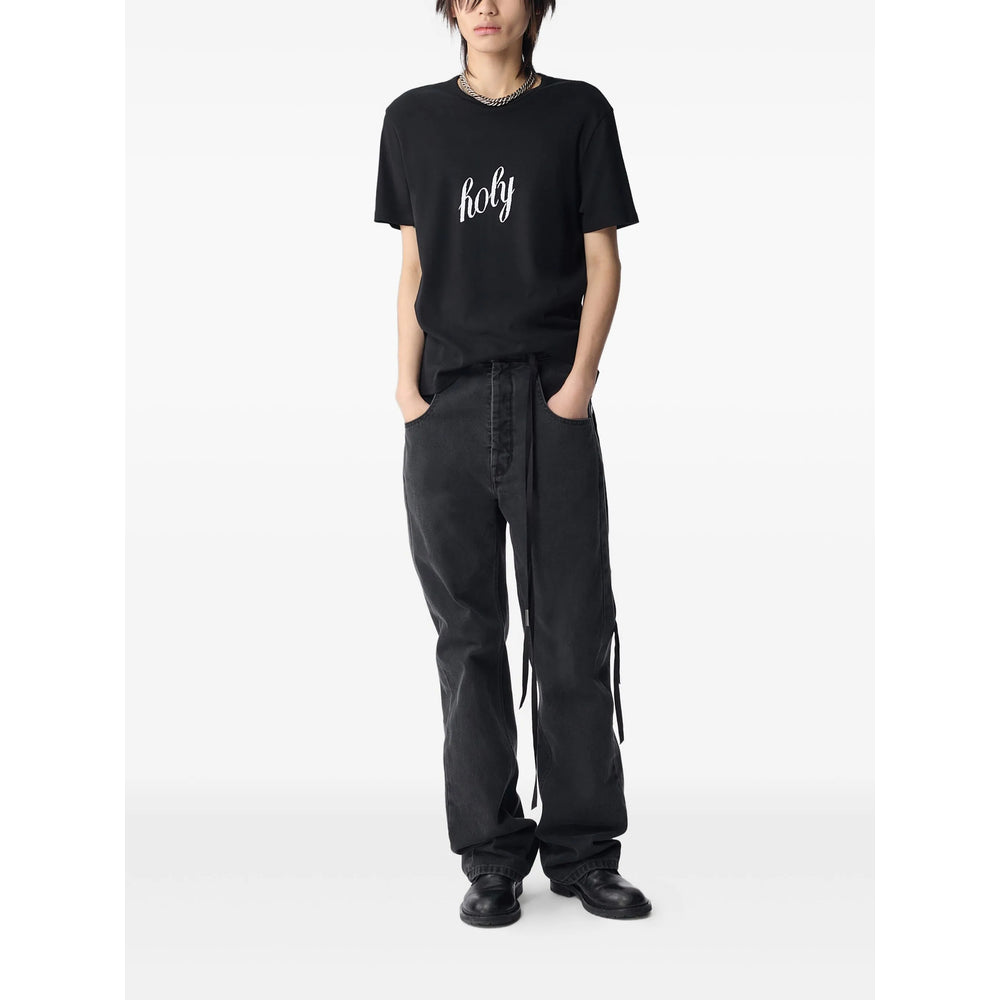 T-Shirt Ann Demeulemeester Black Cotton: 100. T-shirts