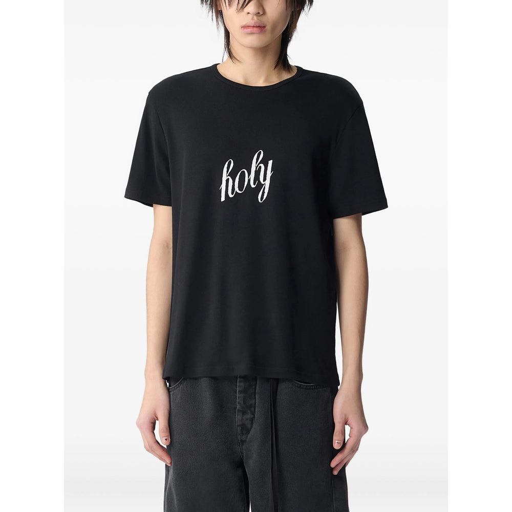 T-Shirt Ann Demeulemeester Black Cotton: 100. T-shirts