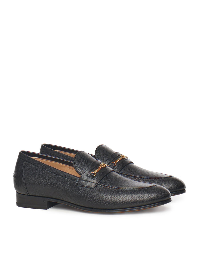 Valentino Garavani Flat Shoes Black Goatskin