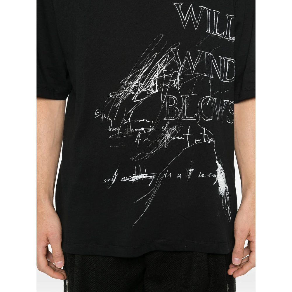 T-Shirt Ann Demeulemeester Black Cotton: 100. T-shirts