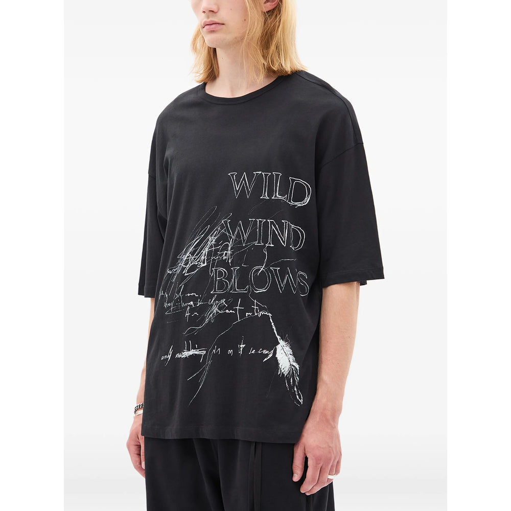 T-Shirt Ann Demeulemeester Black Cotton: 100. T-shirts