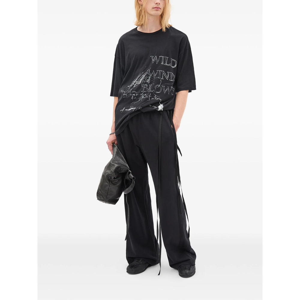 T-Shirt Ann Demeulemeester Black Cotton: 100. T-shirts