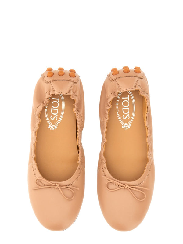 Ballerina Bubble With Maxi Rubber Lugs Powder Leather Shoe