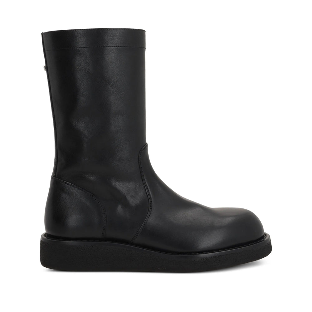 Shoe Ann Demeulemeester Black Calf Leather: 100