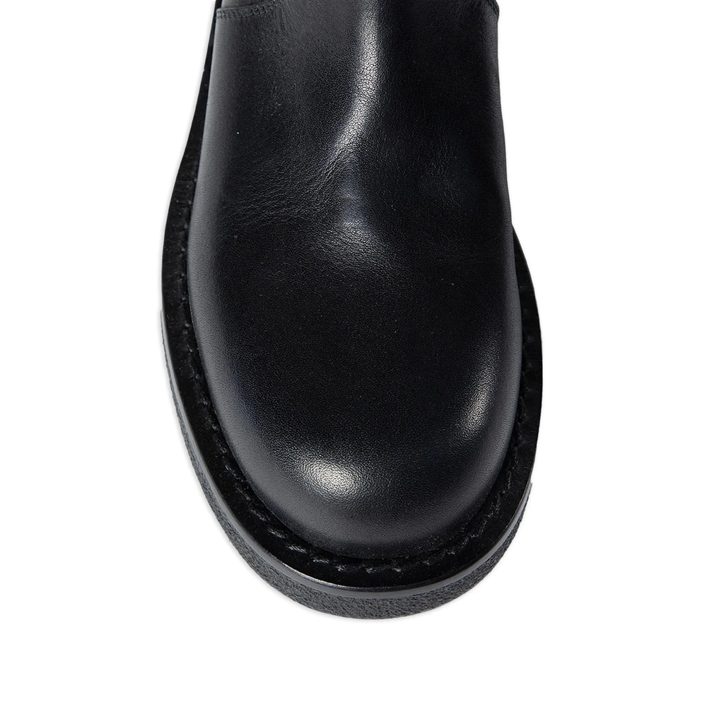 Shoe Ann Demeulemeester Black Calf Leather: 100