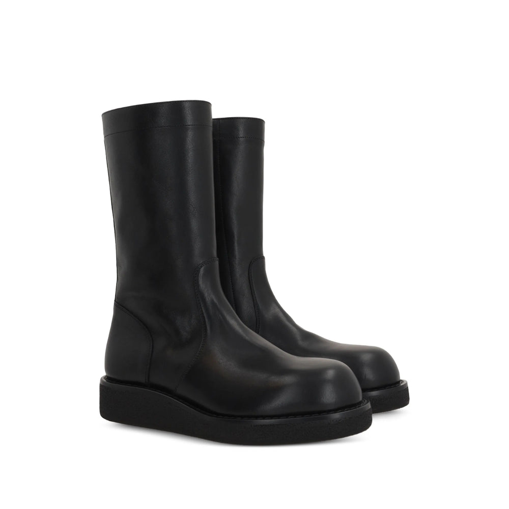Shoe Ann Demeulemeester Black Calf Leather: 100