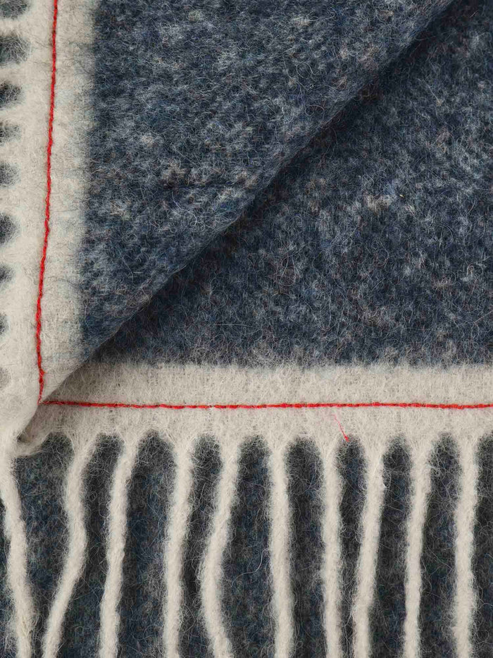 Jacquemus Scarfs Navy/white Stripe Mohair