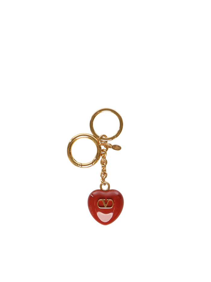 Valentino Garavani Keychains Antique Brass/red Brass