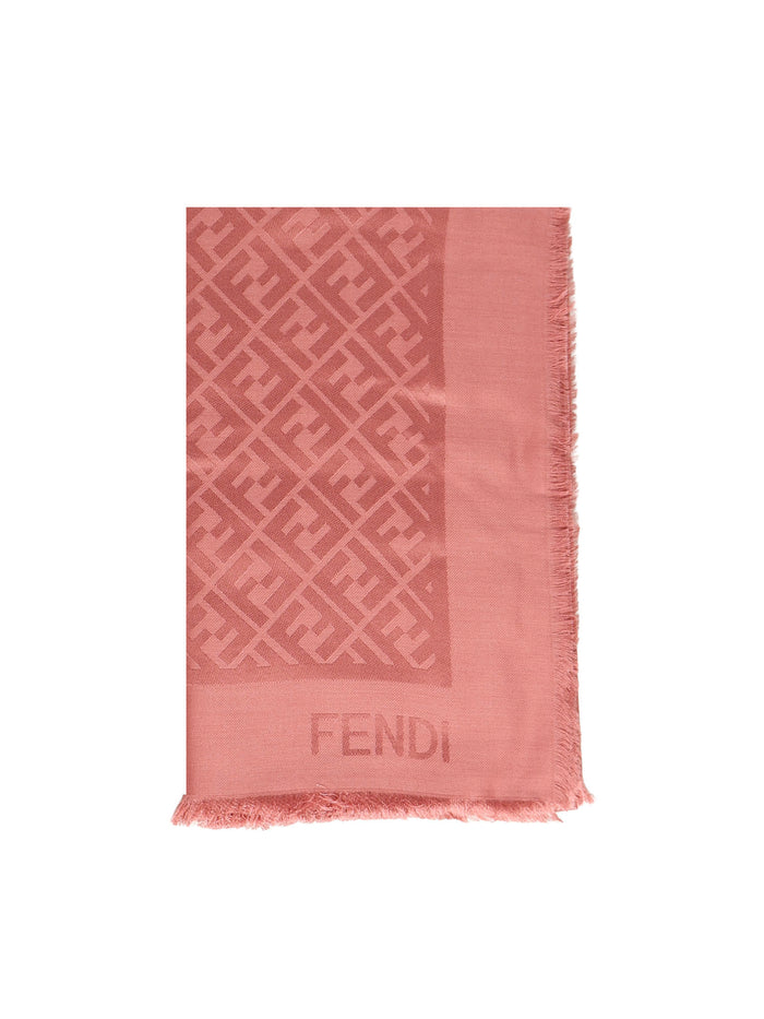 Fendi Scarfs Pink Silk