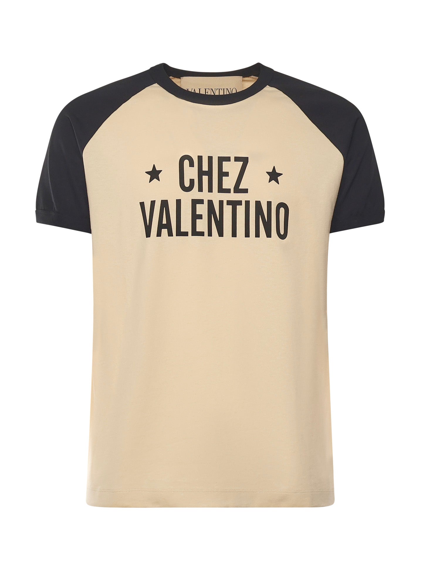 Valentino Garavani T-shirts and Polos Butter/black Cotton