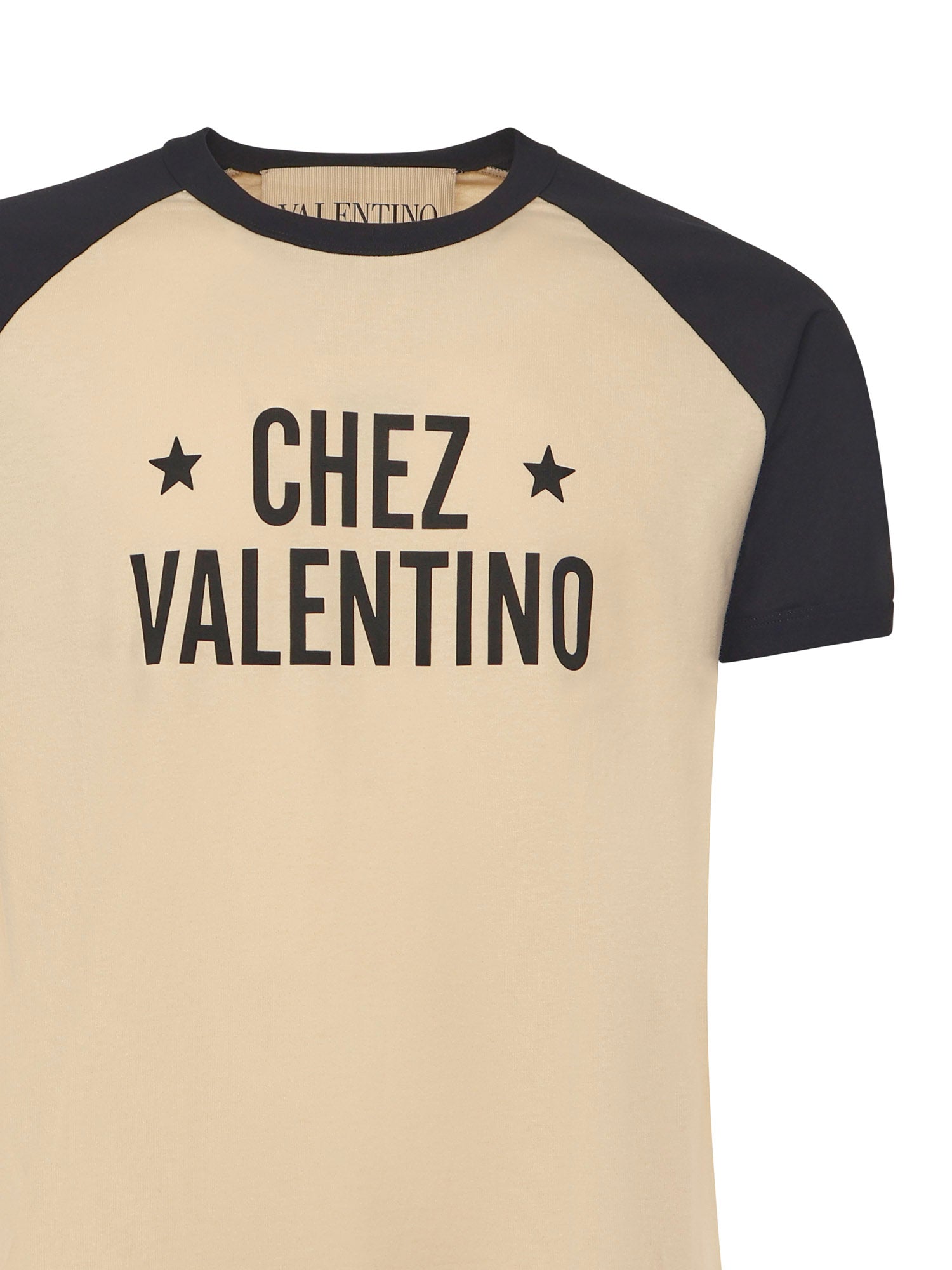 Valentino Garavani T-shirts and Polos Butter/black Cotton