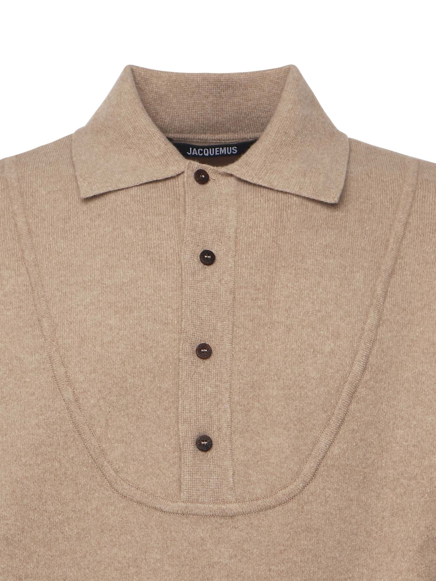 JACQUEMUS Sweaters Beige Wool Cashmere