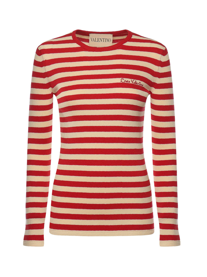 Valentino Garavani Sweaters Betulla/paris Cotton