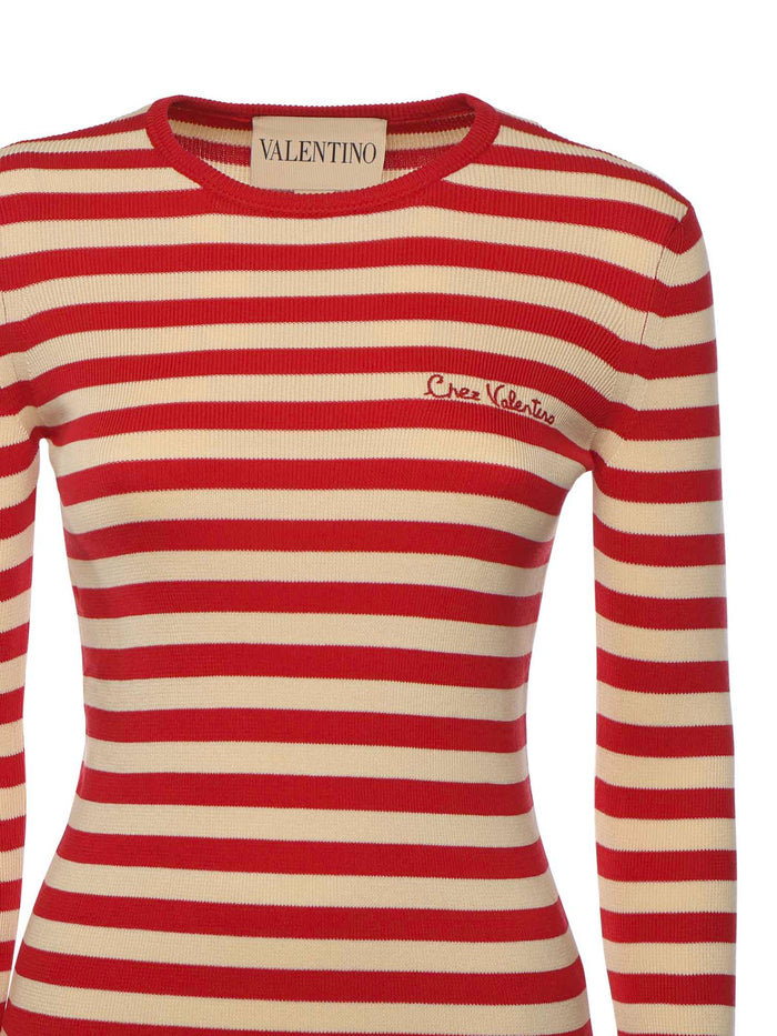 Valentino Garavani Sweaters Betulla/paris Cotton