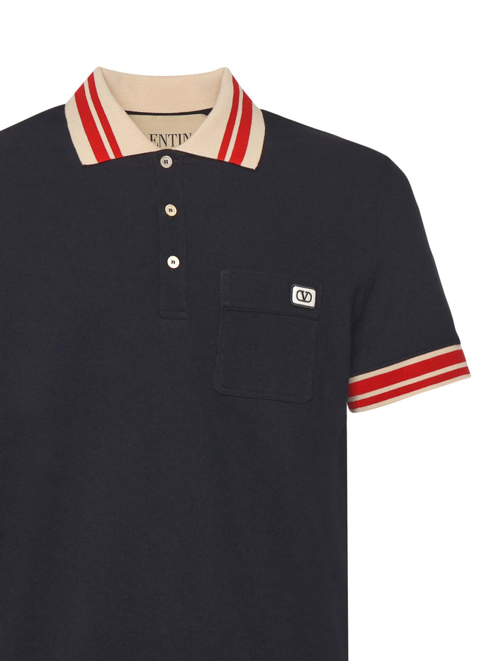 Valentino Garavani T-Shirts And Polos Black Cotton
