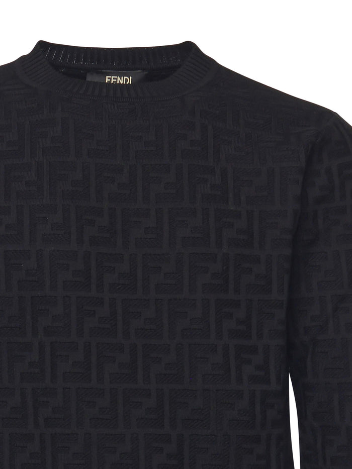 Fendi Sweaters Black Cotton