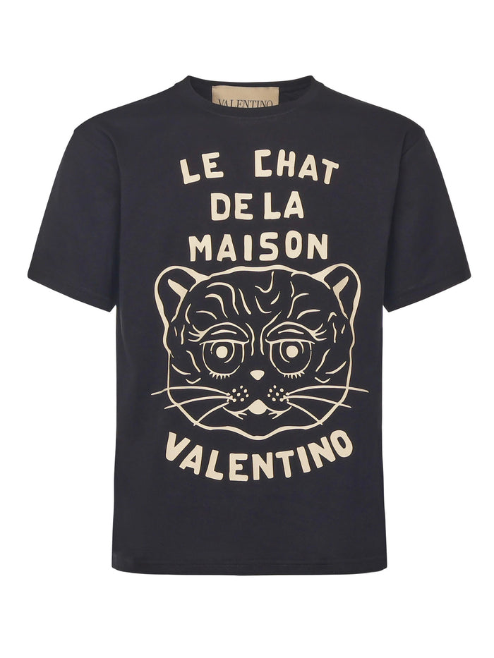 Valentino Garavani T-Shirts And Polos Black/butter Cotton