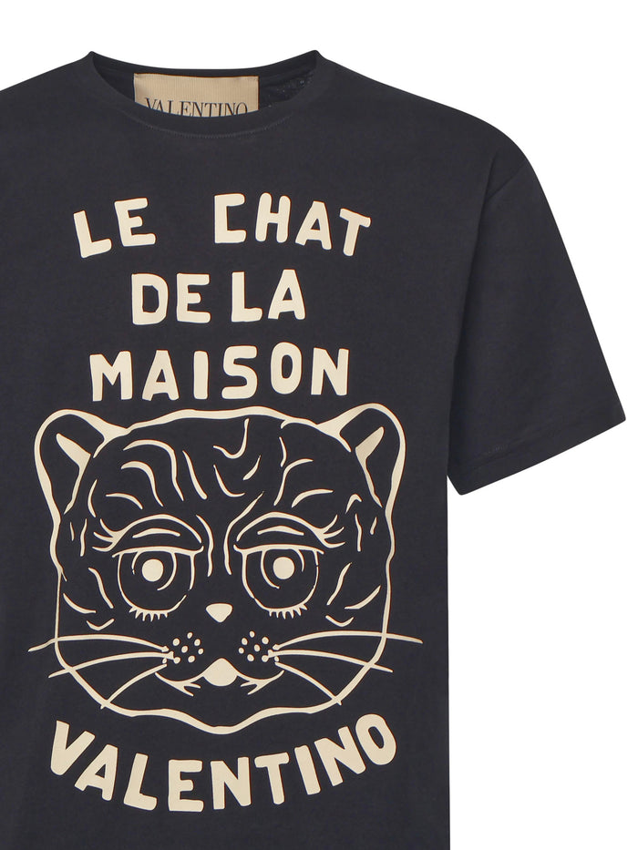 Valentino Garavani T-Shirts And Polos Black/butter Cotton