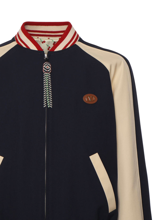 Valentino Garavani Coats Blue/butter Wool
